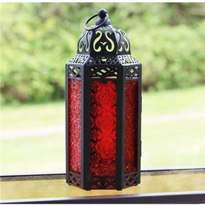 Hanging Hexagon Moroccan Candle Lantern Holders